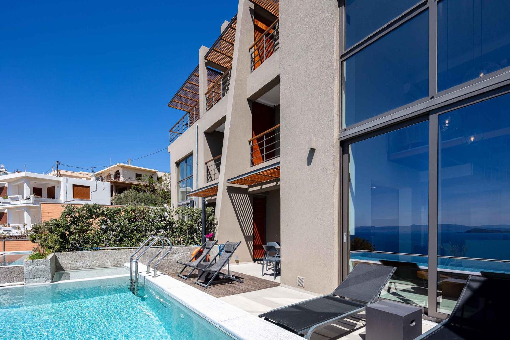 Omnia Luxury Villas - "Heated" Pools & Breathtaking Seaviews! Ханья Экстерьер фото