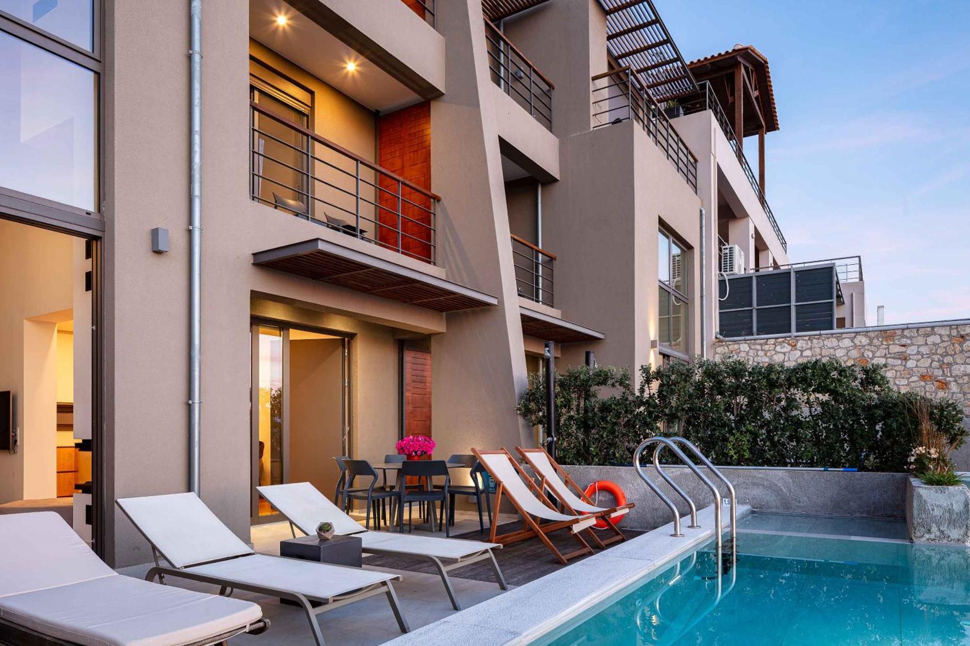 Omnia Luxury Villas - "Heated" Pools & Breathtaking Seaviews! Ханья Экстерьер фото